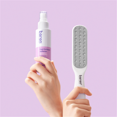 BAREN Foot Callus Eraser Home Set: Foot File & Peeling Foot Spray 1ea
