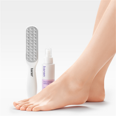 BAREN Foot Callus Eraser Home Set: Foot File & Peeling Foot Spray 1ea