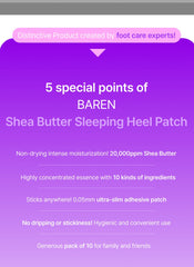 BAREN Shea Butter Sleeping Heel Patch 10ea