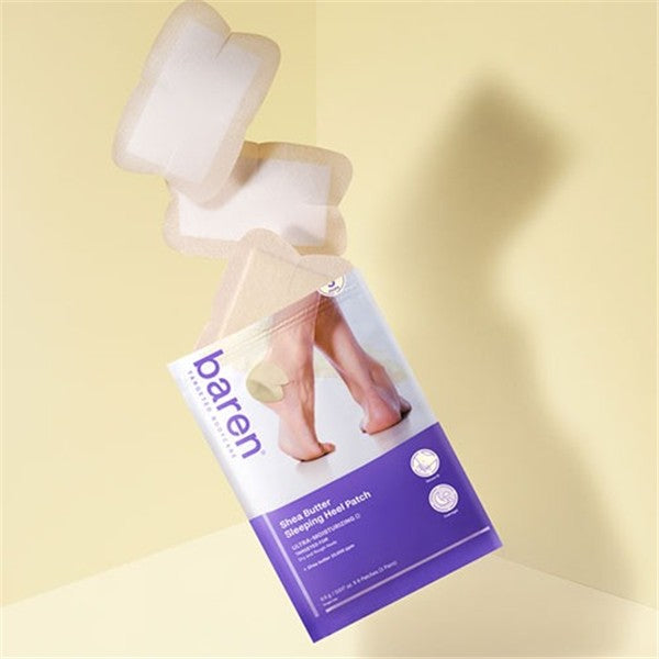 BAREN Shea Butter Sleeping Heel Patch (6 Patches / 3 Pairs)