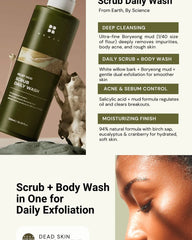 BRMUD Relief Mud Scrub Daily Body Wash 500ml