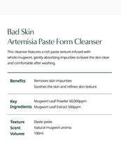 Bad Skin Artemisia Paste Form Cleanser 100ml