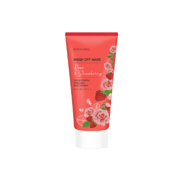 Bonnyhill Rose&Strawberry wash off mask 150g