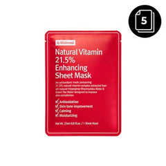 By Wishtrend Natural Vitamin 21.5% Enhancing Sheet Mask (5-Pack)