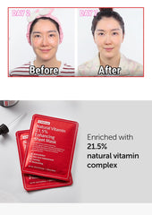 By Wishtrend Natural Vitamin 21.5% Enhancing Sheet Mask (5-Pack)
