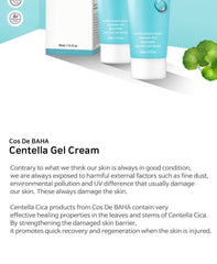 Cos De BAHA Centella Gel Cream 45ml