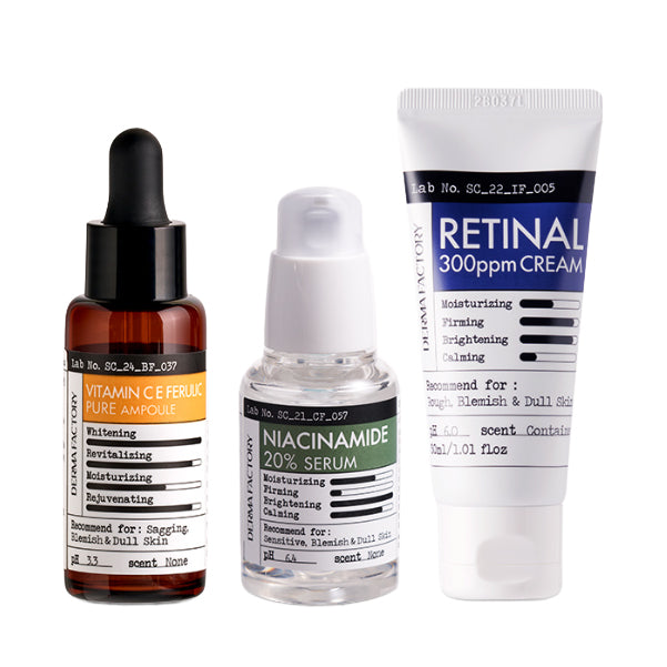 DERMA FACTORY Vitamin CBA Routine Set
