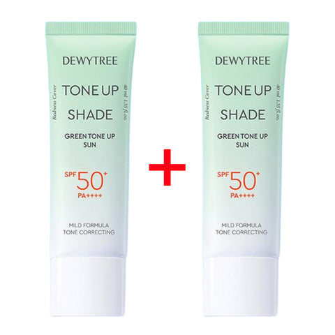 DEWYTREE Tone Up Shade Green Tone Up Sun 40ml x 2ea (SPF50+ PA++++)