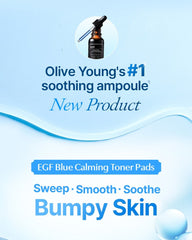 Dear, Klairs EGF Blue Calming Toner Pad 150ml (60 Pads)