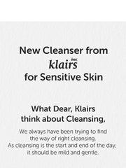 Dear, Klairs Gentle Black Facial Cleanser 140ml