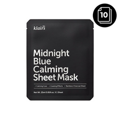 Dear, Klairs Midnight Blue Calming Sheet Mask (10-pack)