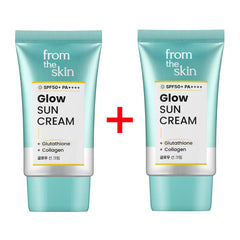 FROM THE SKIN Glow Sun Cream 40ml x 2ea (SPF50+ PA++++)