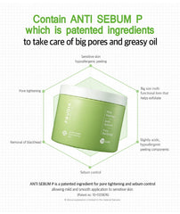 FRUDIA Greengrape Pore Peeling Pad (Jar) 70 pads