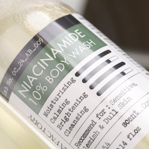 DERMA FACTORY Niacinamide 10% Body Wash - 300ml