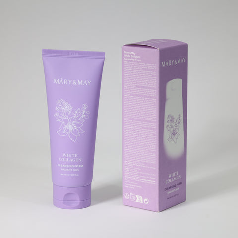 MARY & MAY White Collagen Cleansing Foam 150mL