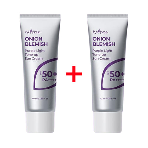 ISNTREE ONION BLEMISH Purple Light Tone-up Sun Cream 40ml x 2ea (SPF50+ PA++++)