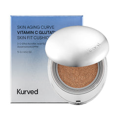 KURVED Vitamin C Glutathione Skin Fit Cushion 15g (SPF40 PA++) 5 Shades