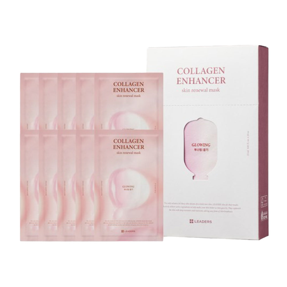 LEADERS Collagen Enhancer Skin Renewal Mask 25ml x 10pcs