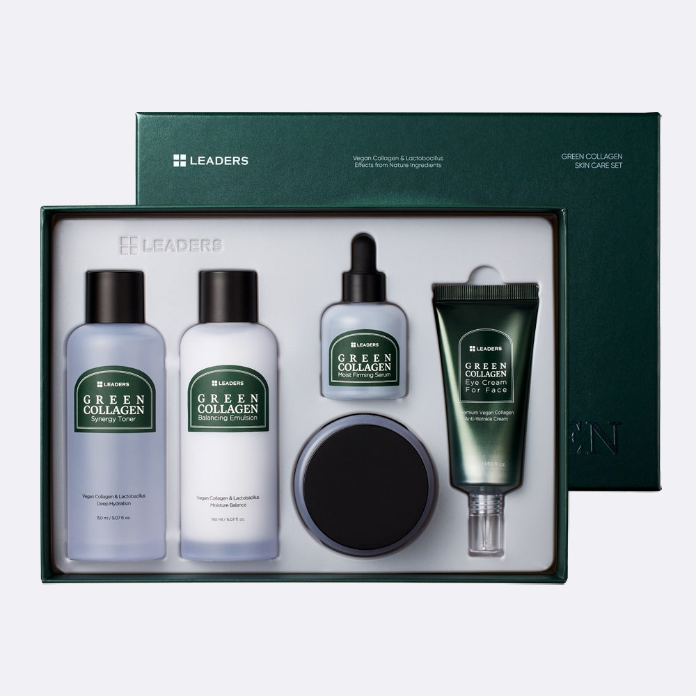 LEADERS Green Collagen Skincare Set (5 Types)