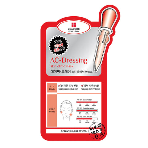 LEADERS Insolution AC-Dressing Skin Clinic Mask 25ml x 5pcs