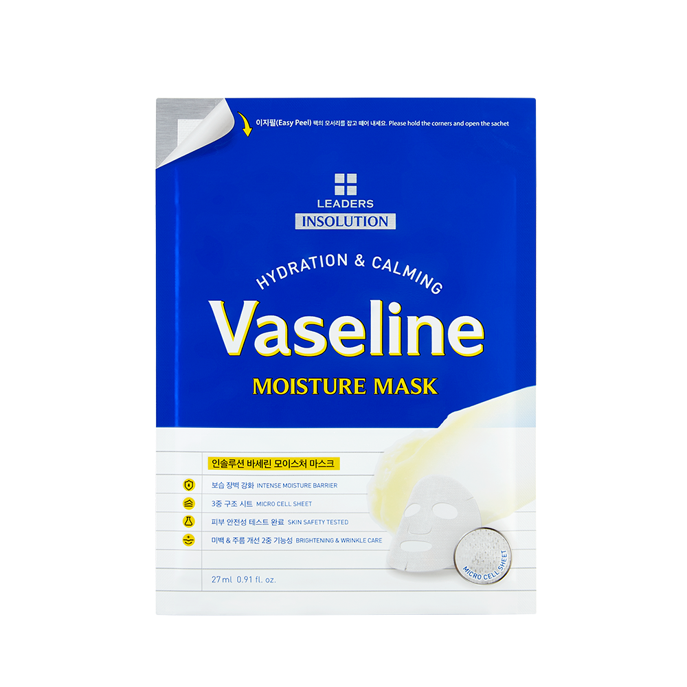LEADERS Insolution Vaseline Moisture Mask 27ml x 5pcs