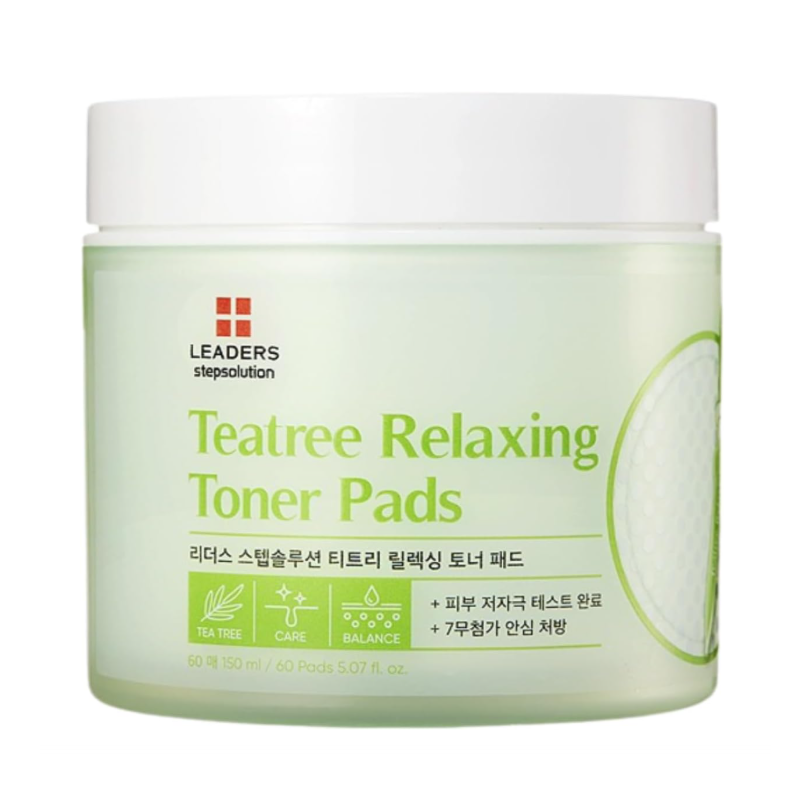 LEADERS Teatree Relaxing Toner Pads 150ml (60 pads)