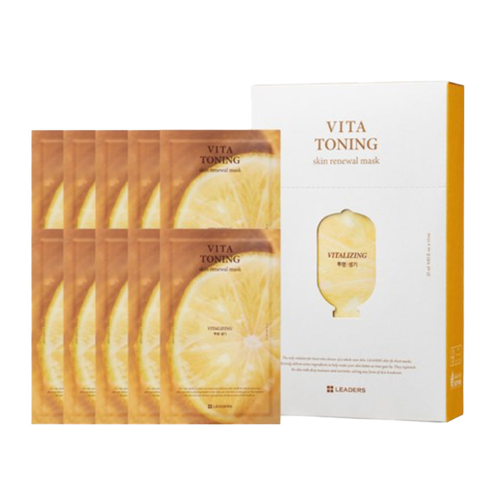 LEADERS Vita Toning Skin Renewal Mask 25ml x 10pcs