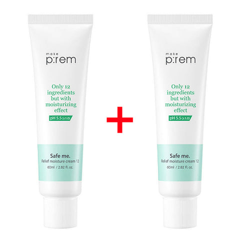 MAKE P:REM Safe Me Relief Moisture Cream12 60ml x 2ea