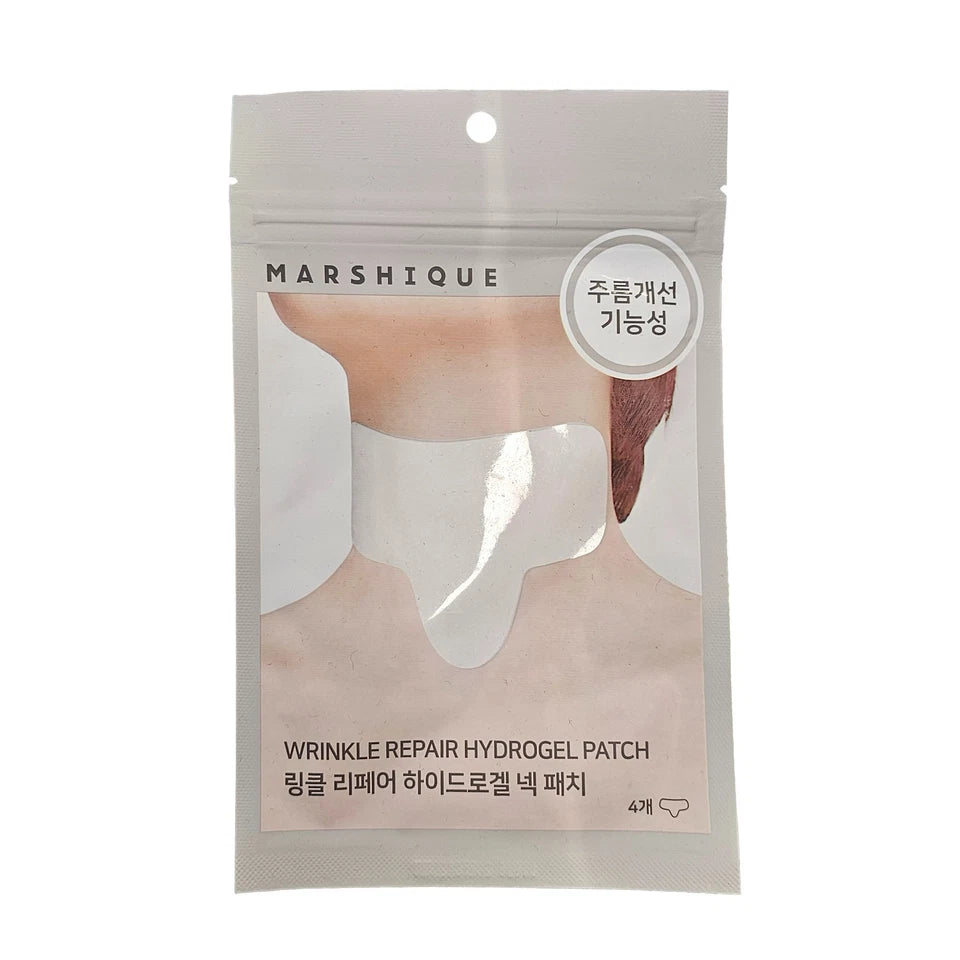 MARSHIQUE Wrinkle Repair Hydrogel Neck Patch 1pack (4pcs)