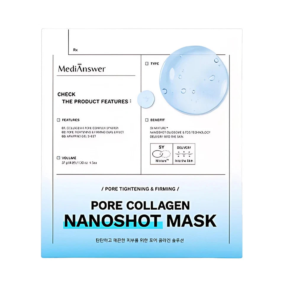 MEDIANSWER Pore Collagen Nanoshot Mask 37g x 5ea