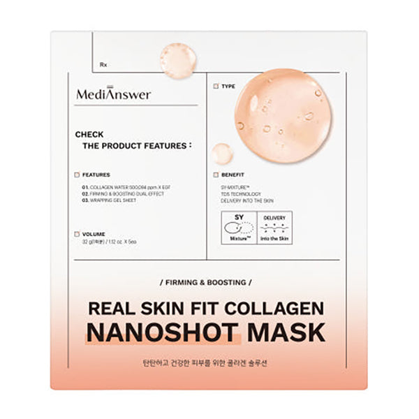 MEDIANSWER Real Skin Fit Collagen Nanoshot Mask 37g x 5ea
