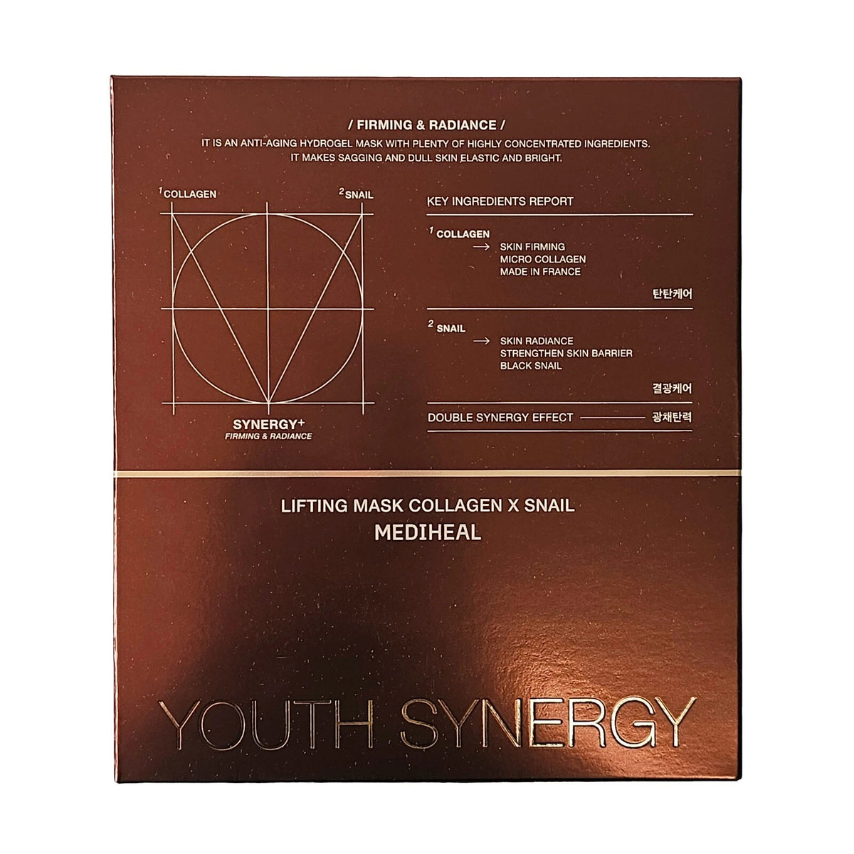 MEDIHEAL Youth Synergy Lifting Mask Collagen X Snail 36g x 5ea