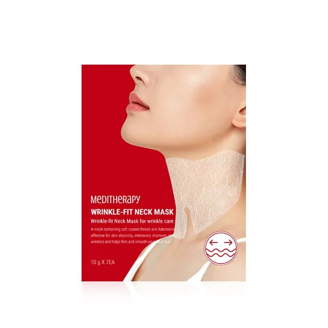 MEDITHERAPY Wrinkle-Fit Neck Mask 10g x 7 sheets