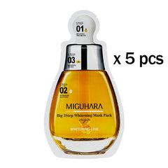 MIGUHARA Big 3 Step Whitening Mask Pack Origin x 5 pcs