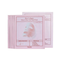 MIGUHARA Rose Collagen Dewy Glow Gel Mask Pack 36g x 5 sheets