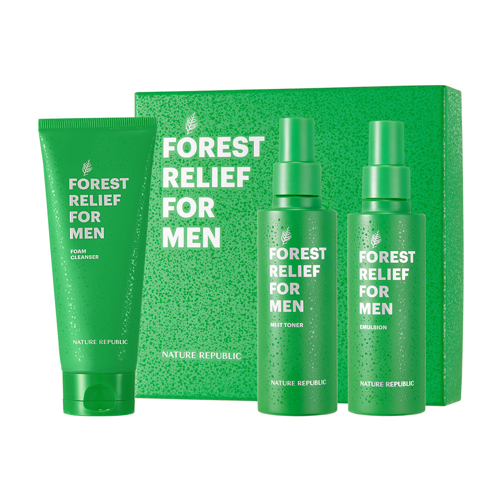 NATURE REPUBLIC Forest Relief for Men Skincare Set (3 types)