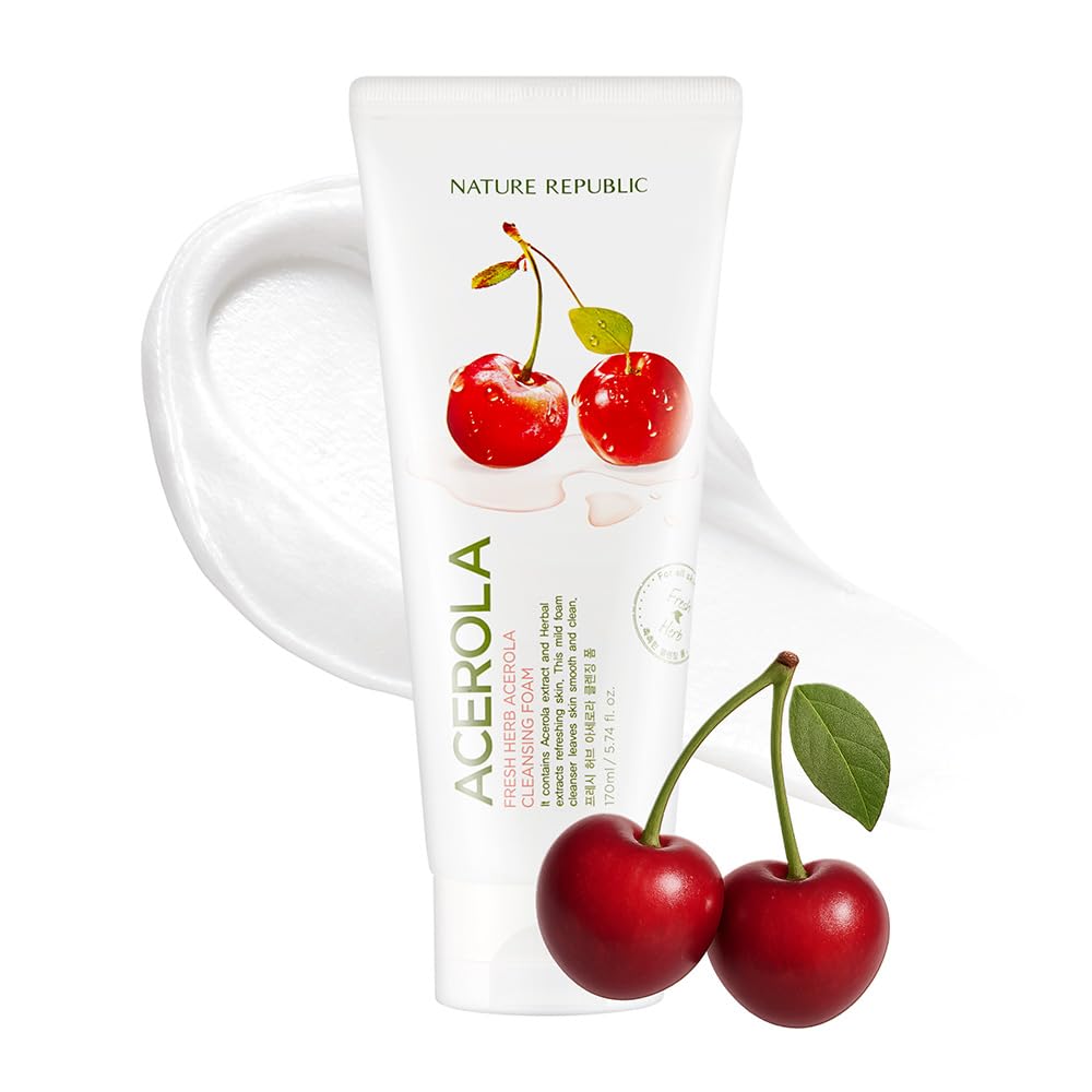 NATURE REPUBLIC Fresh Herb Acerola Cleansing Foam 170ml