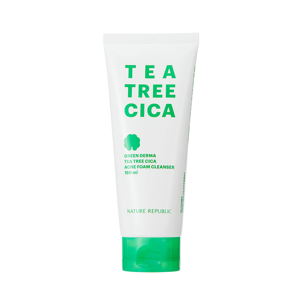 NATURE REPUBLIC Green Derma Tea Tree Cica Acne Foam Cleanser 150ml