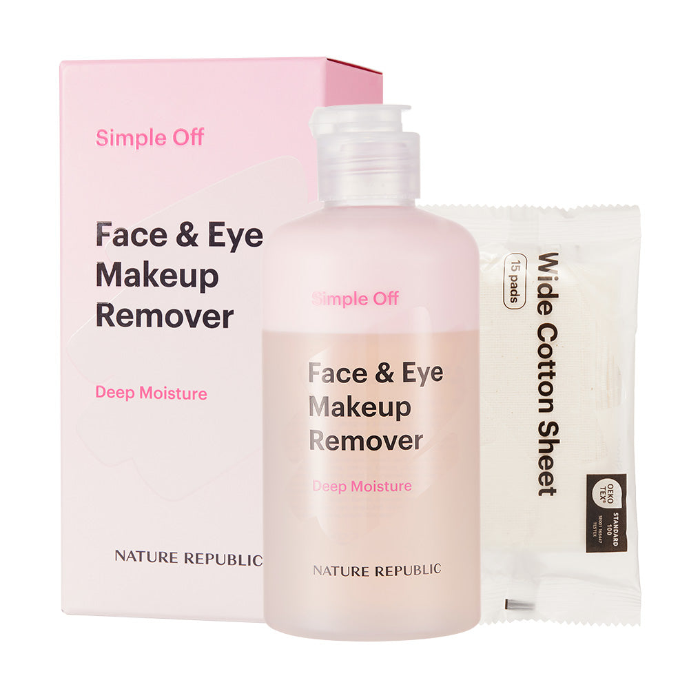 NATURE REPUBLIC Simple Off Face & Eye Make Up Remover Deep Moisture 240ml