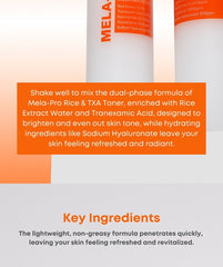 NINELESS MELA-PRO Rice & TXA Toner 200ml