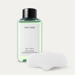 ONE THING Witch Hazel Blackhead Cleaner Nose Pad Set Cleaner 100ml + Silky No