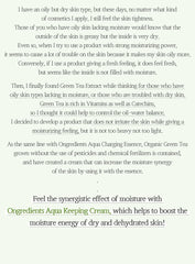 Ongredients Aqua Keeping Cream 50ml