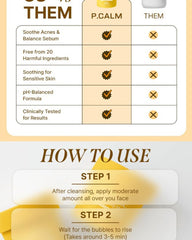P.CALM Turmeric Bubble Deep Mask 90g