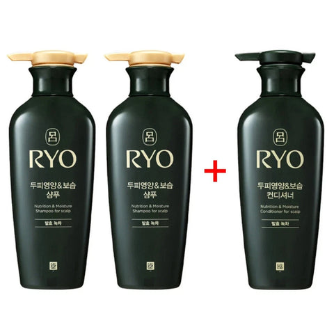 RYO Nutrition & Moisture Scalp Care Set (2 Shampoo + 1 Conditioner)
