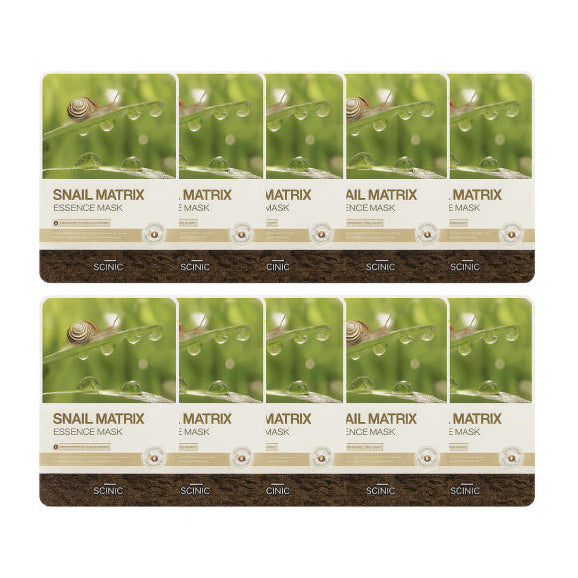 SCINIC Snail Matrix Essence Mask 20ml x 10pcs