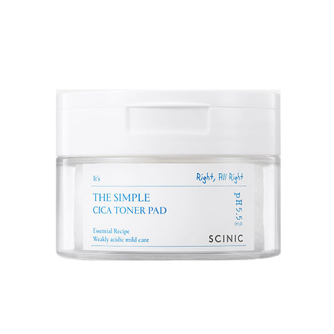 SCINIC The Simple Cica Toner Pad 120g (60 pads)