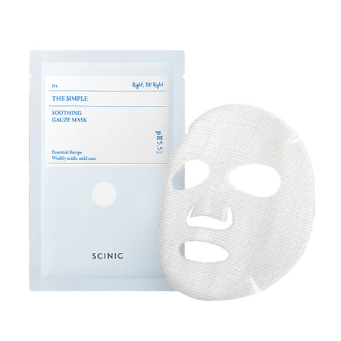 SCINIC The Simple Soothing Gauze Mask 25ml x 5pcs