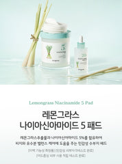 SKINFOOD Lemongrass Niacinamide 5% Pad (60 Pads)