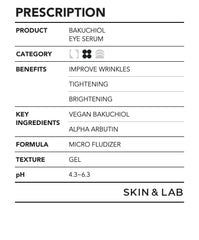 SKIN & LAB Bakuchiol Eye Serum 15ml