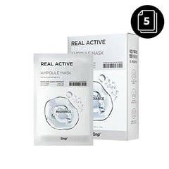 SNP Real Active Brightening Ampoule Mask 25ml x 5